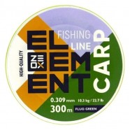 Лісочка рибальська, ZEOX Element Carp Fluo Green, 300м, перетин 0,309мм